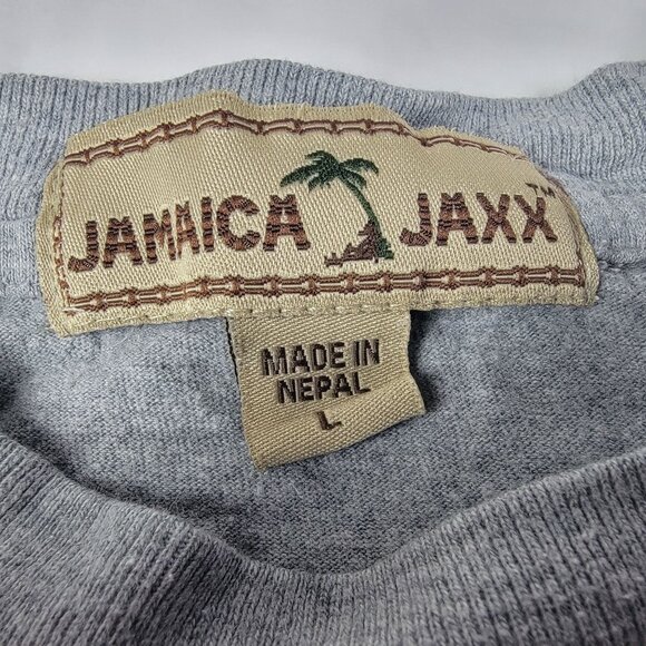 Jamaica Jaxx Lost In Paradise Mens Large Gray Graphic T Shirt Casual Outdoors - Picture 3 of 8